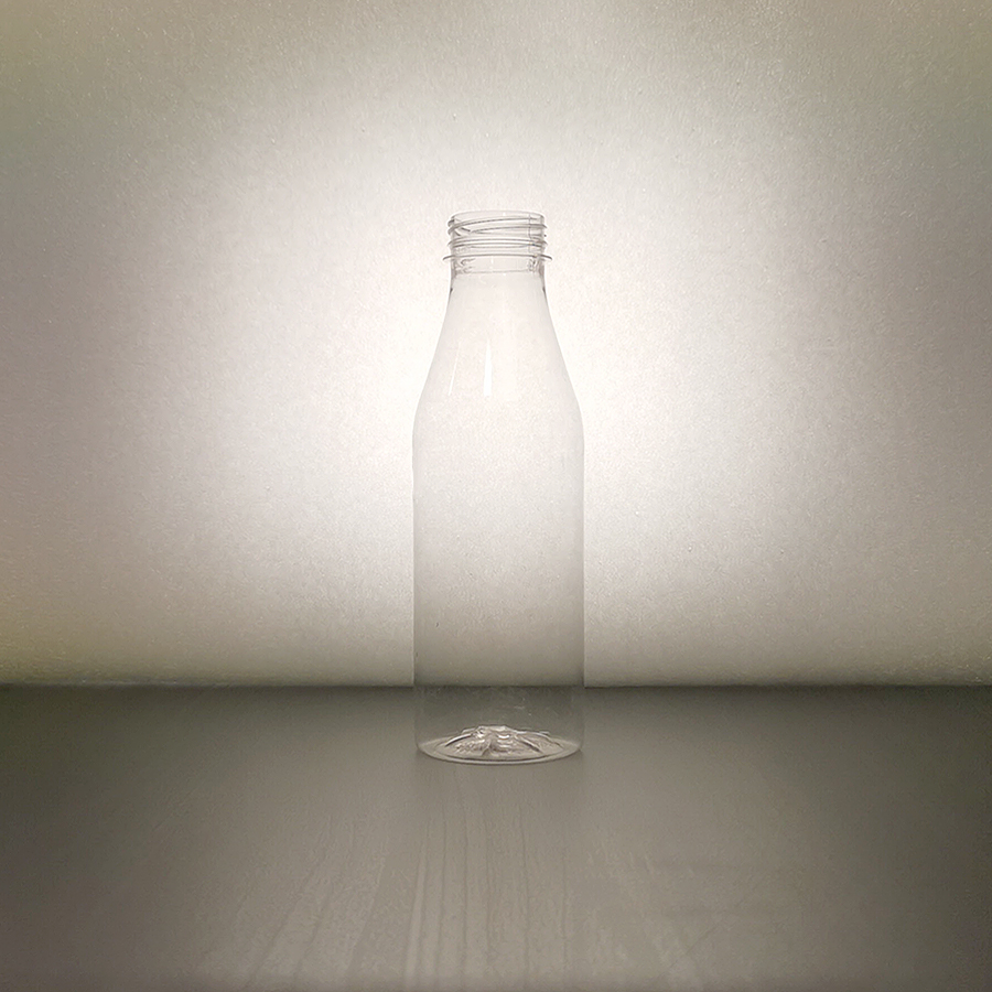 ”Smoothie Glassy” PET 500ml, BRC 38 mm muovipullo läpikuultava tai valkoinen