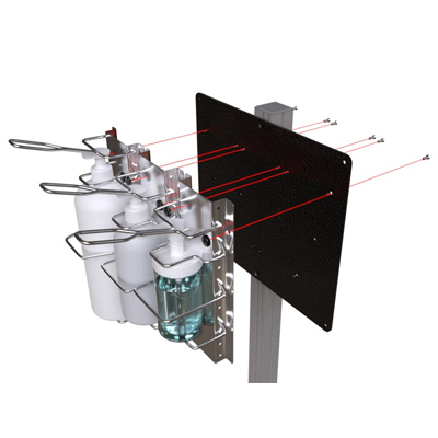 MultiPlate mounting board for multiple dispensers