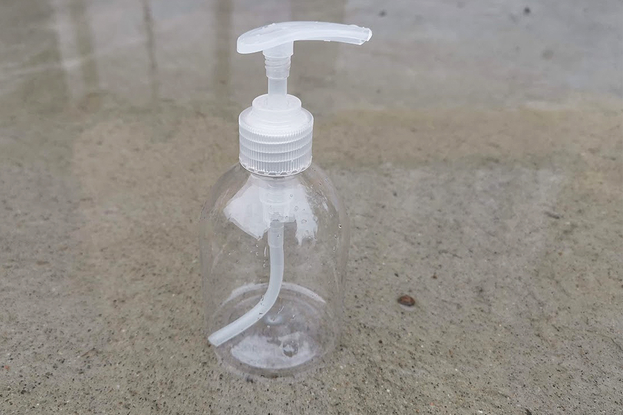 Bottle Pump STORK 28/410 Translucent 300ml transparent PET wet