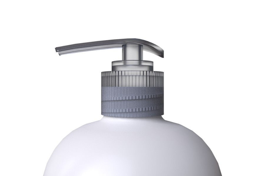 Bottle Pump STORK 28/410 Translucent side profile design Transport mode