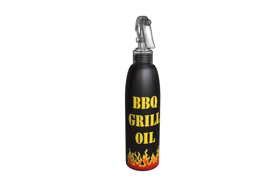 Black grill oil bottle plastic and trigger