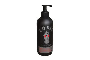 Car polishing and cleaning bottle black with pump